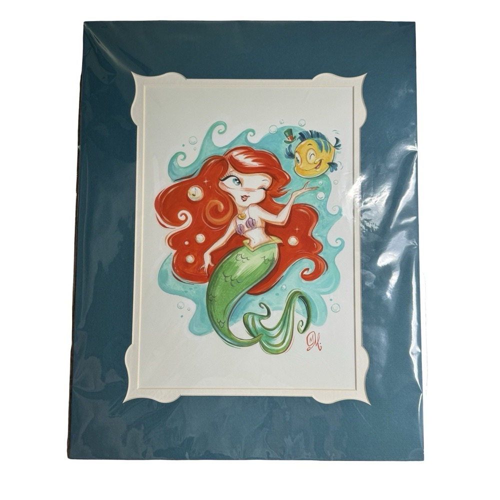 Disney Parks Artist Print Ariel The Little Mermaid Miss Mindy Wonderground